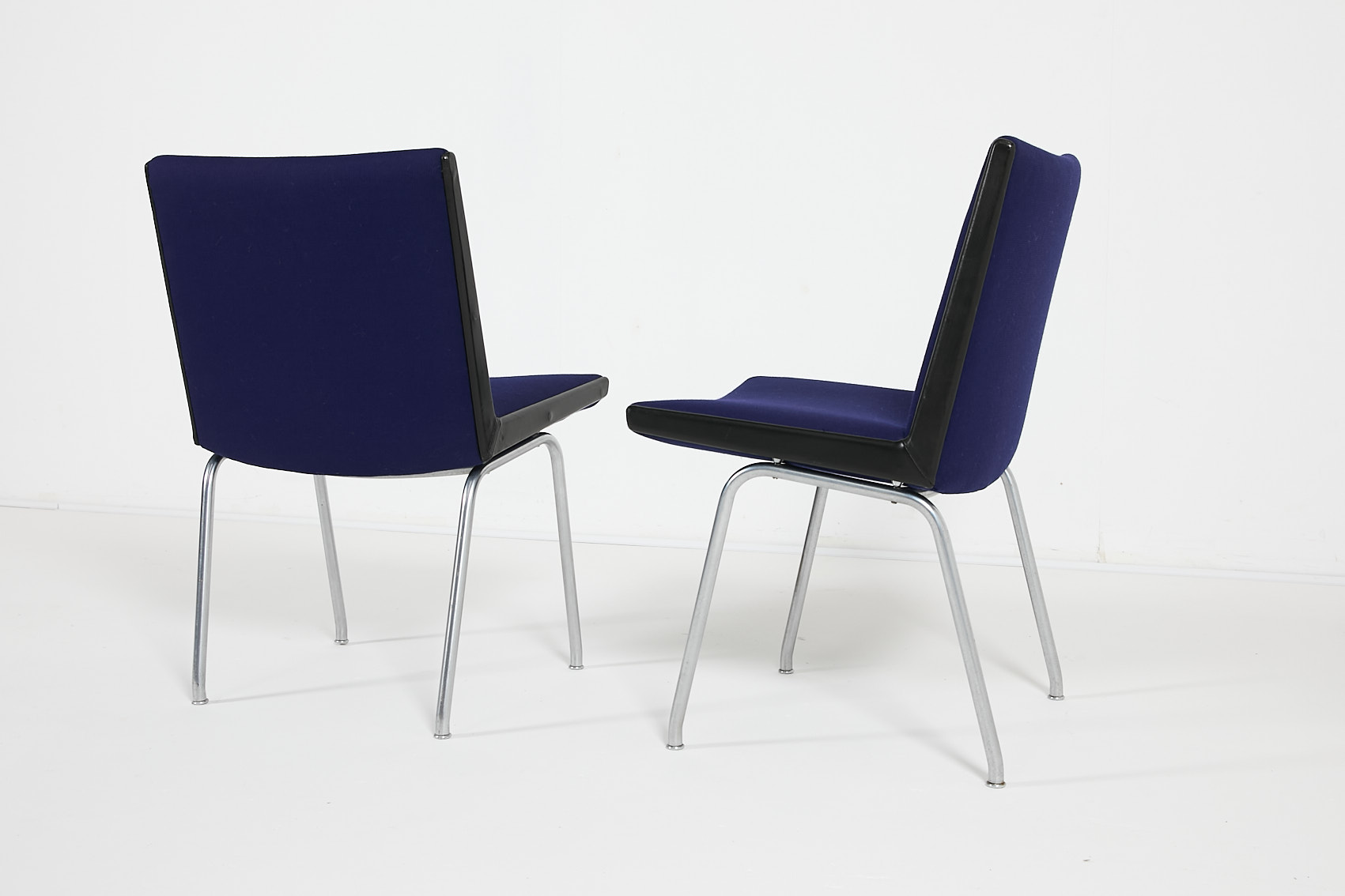 Set Of 4 Danish Modern ‘airport’ Chairs By Hans J. Wegner image 6