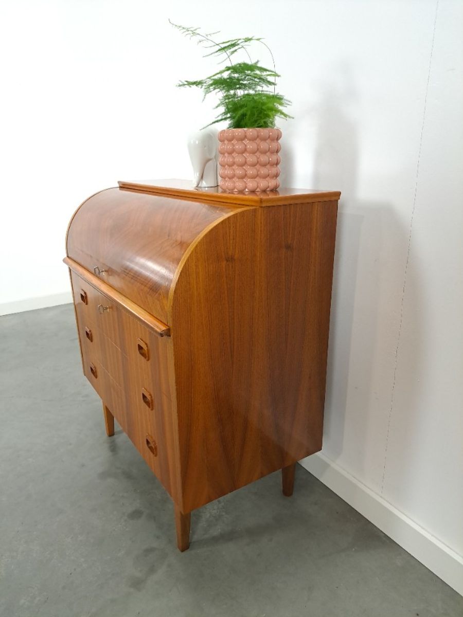 Secretaire Bureau Uit Zweden Met Lades, Scandinavisch Bureau image 11
