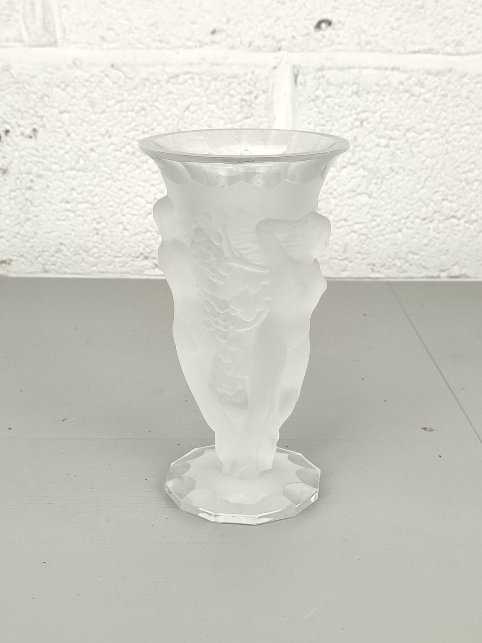 Art Deco Persglas Vaas Met Naakte Dames image 5