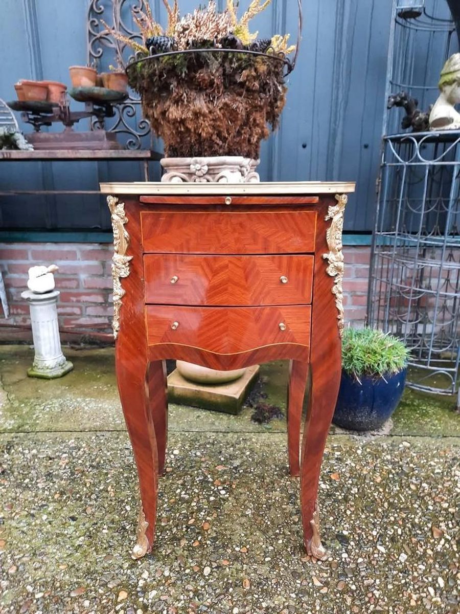 Fraai Ladekastje / Bijzettafeltje Louis Xvi Stijl. I image 2