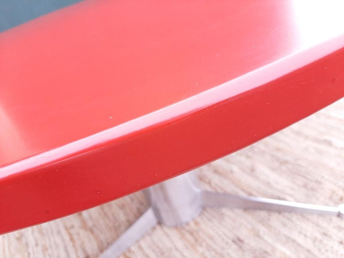 Rode Ronde Xl Eettafel 130 Cm Vintage Space Age Design Tafel image 4