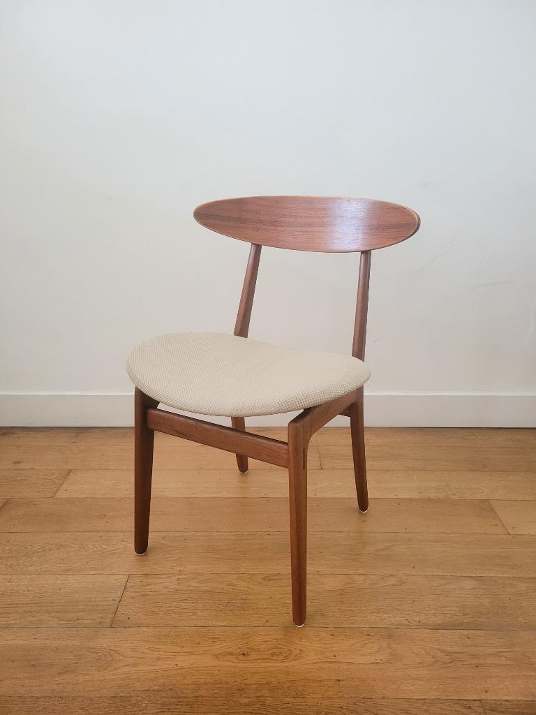 Vintage Deense Eetkamerstoel In Teak 1960 image 3