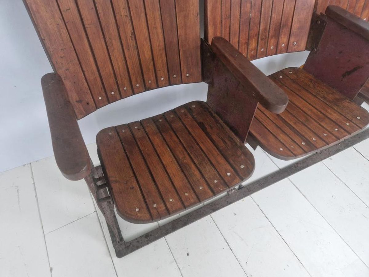 Jaren 30 Art Deco Cinema Bioscoop Stoelen Bankje image 5