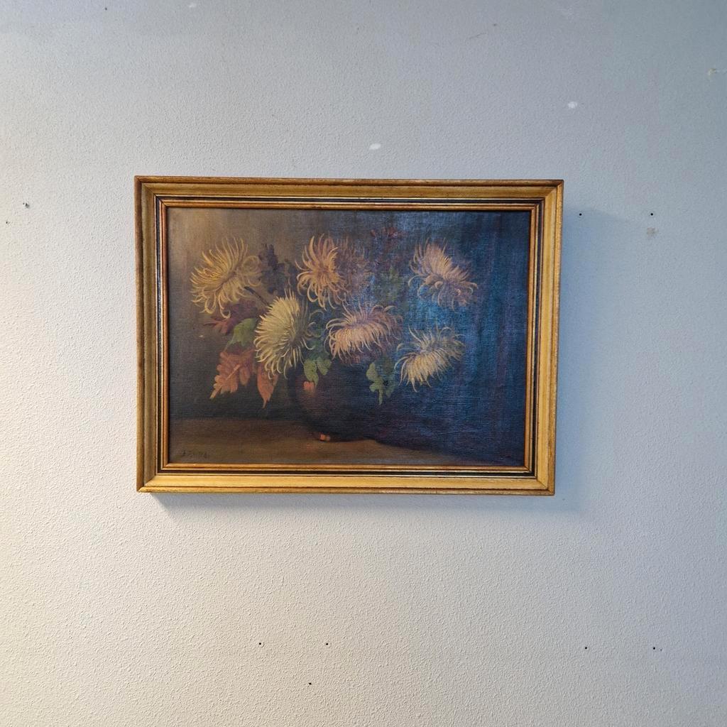 Olieverf Op Doek B Sluiter Schilderij Chrysanten Op Vaas image 19