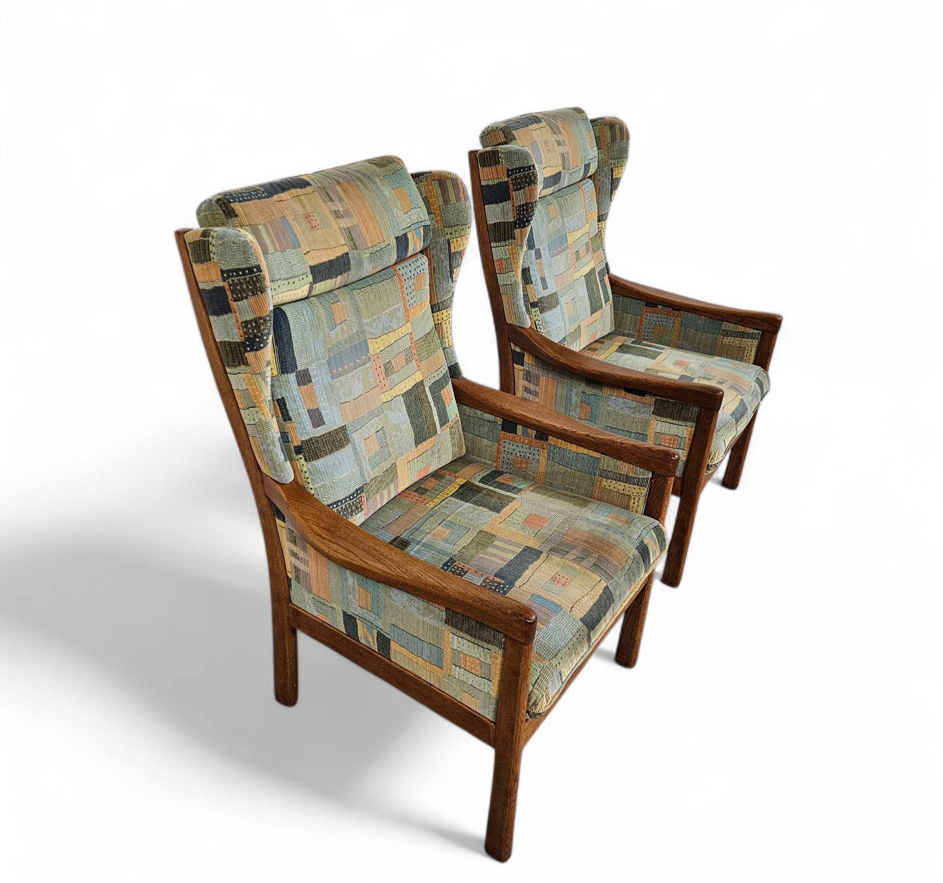 2 X Casala Wingback / Lounge / Armchair In Top Condition / 4 Small Cushions / 1960s image 5