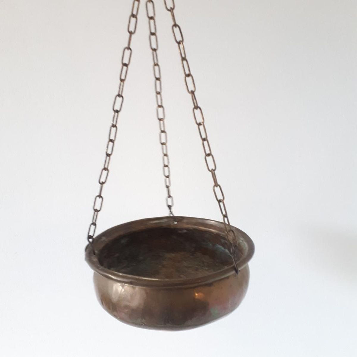 Antieke Hangpot Koperen Hangpot Vintage Pot image 2