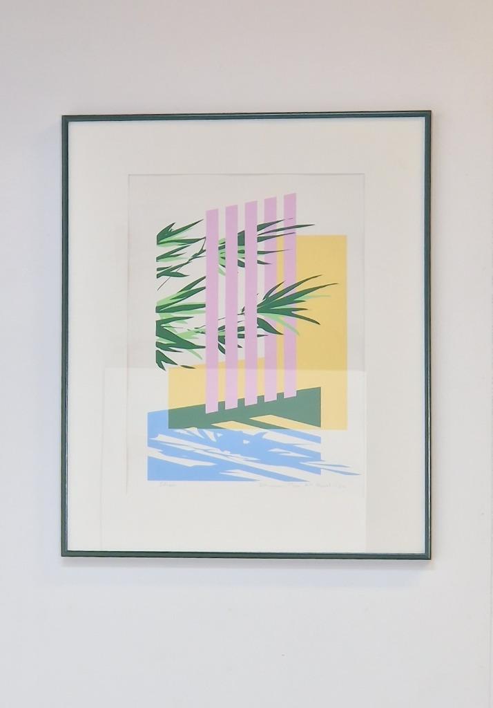 Vintage Postmodern Art Stilleven Zeefdruk Eclipse 1980 Boho image 3