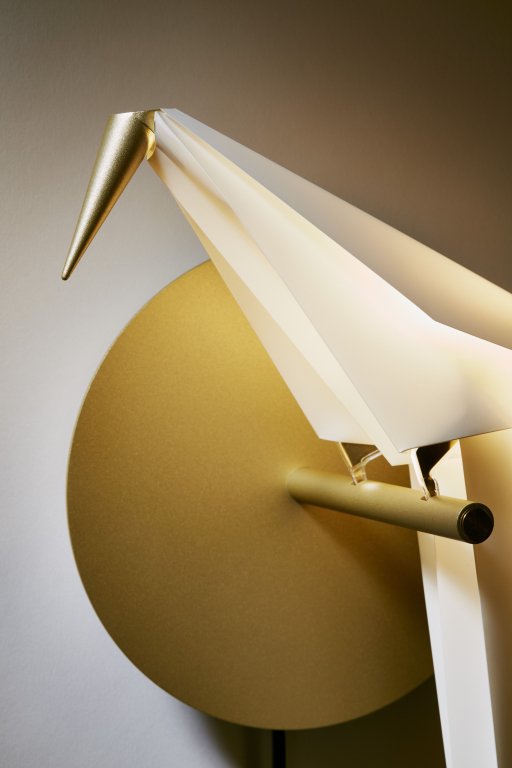 Moooi Perch Light Wandlamp Led Met Stekker Large Messing/wit image 9