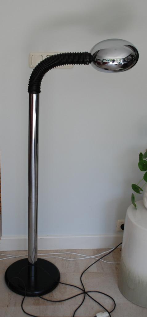Staande Vloerlamp Jaren '70 Chrome image 2