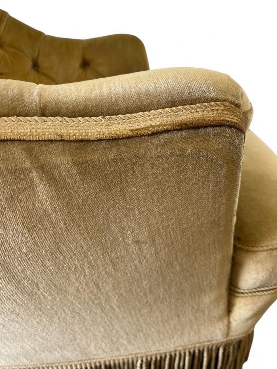 Vintage Fauteuil / Eenzit / Clubzetel Met Franjes image 13