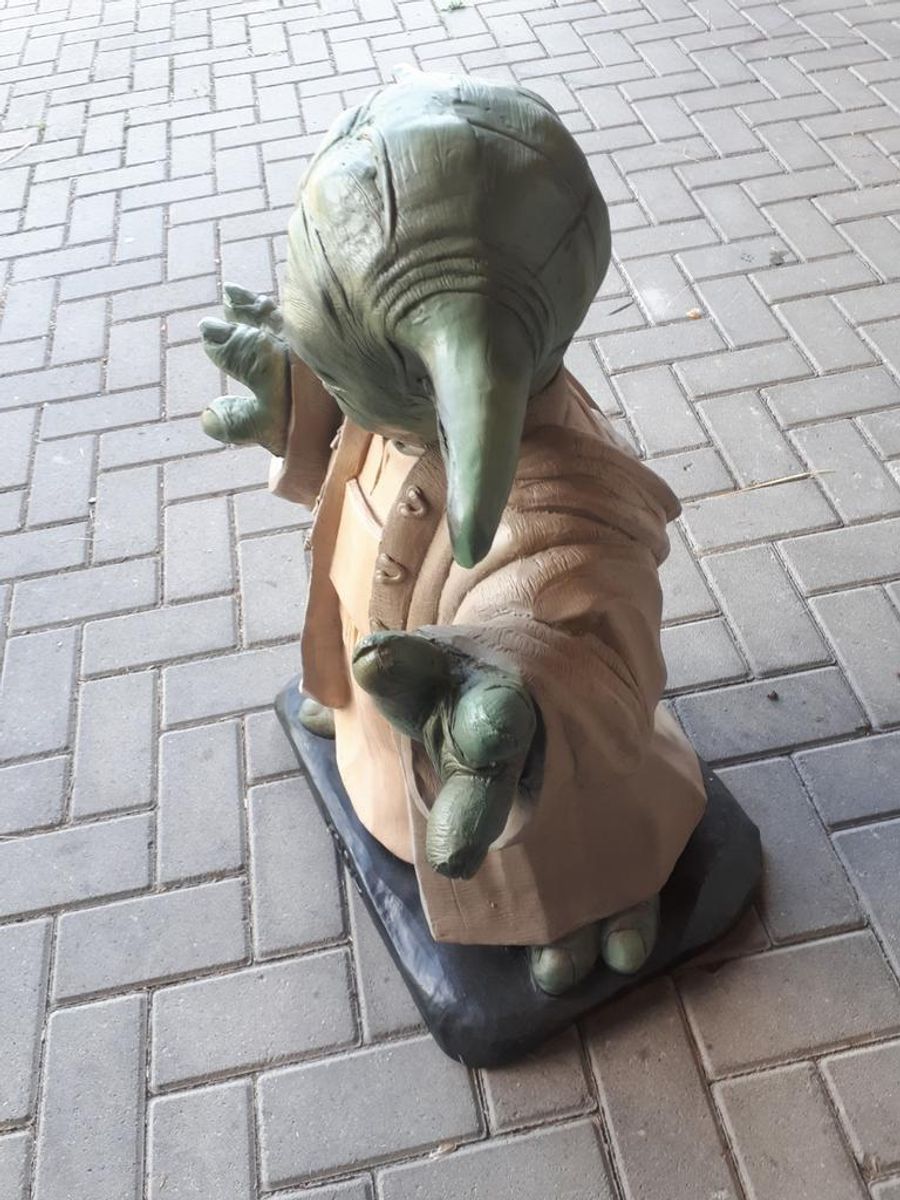 Xxl Yoda Beeld Van Fiberglass Of Kunststof Star Warsstarwars image 5