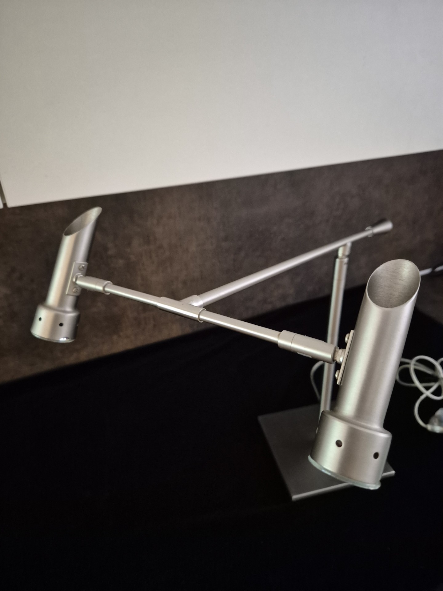 Bureaulamp - Tafellamp - Design - Zilverkleurig -verstelbaar image 6