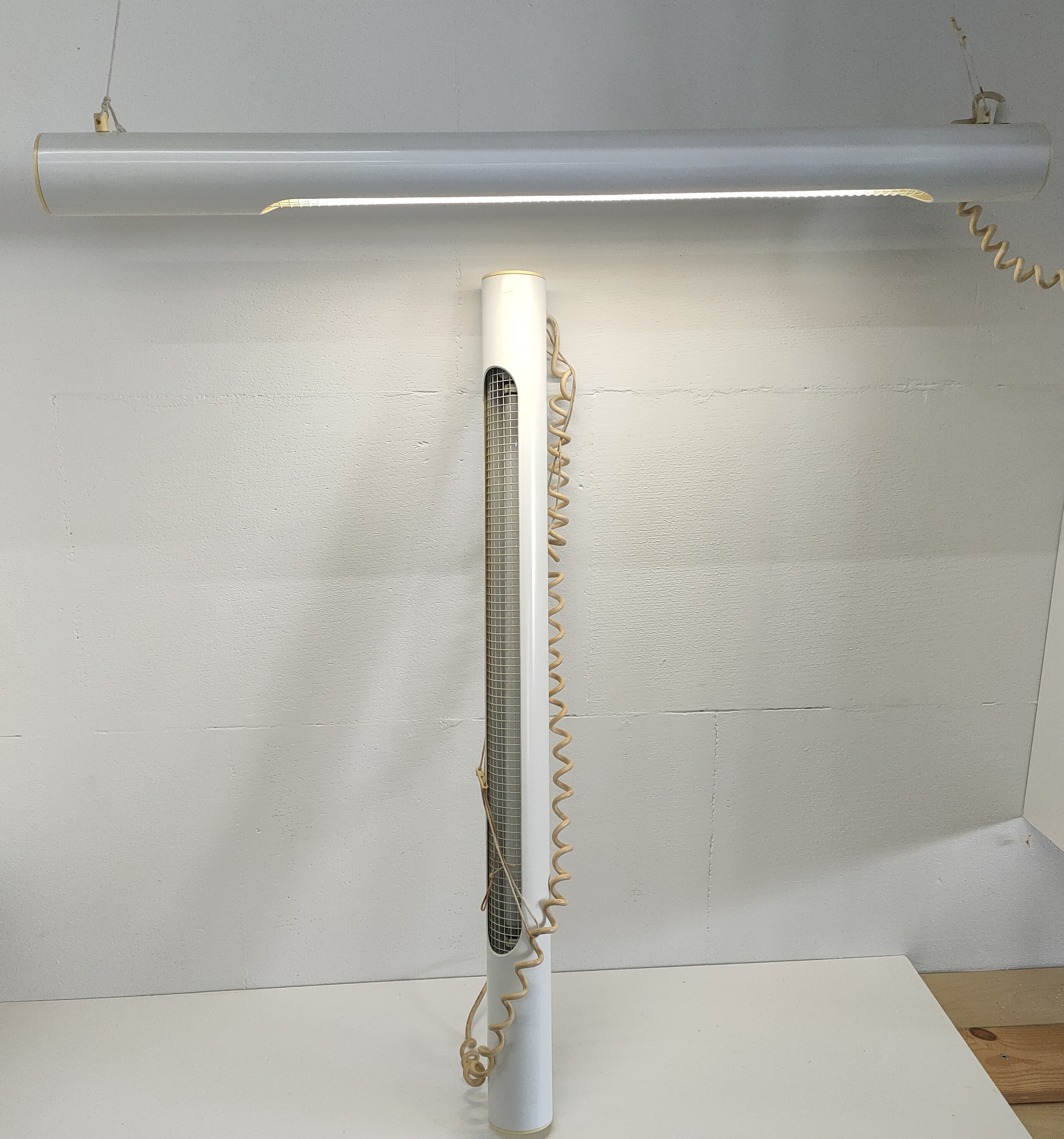 Massive Design Fluorescente Tube Lamp (jaren 70/80, Wit) image 10