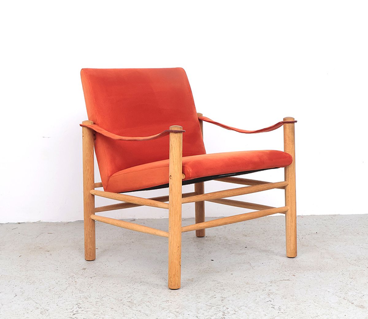 Safari Stoelen Van Eikenhout, Skipper Møbler 1980s image 4
