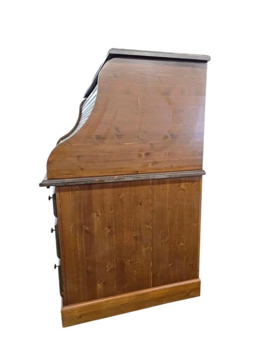 Vintage Amerikaanse Bureau Met Rolluik / Schrijftafel image 5