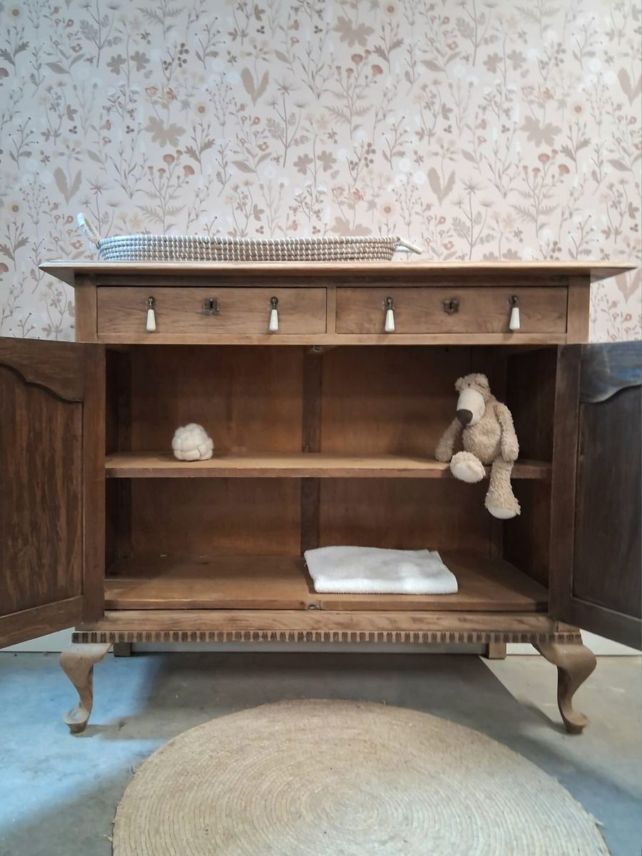 Vintage Sierlijke Commode Dressoir Hout “lenn” image 5