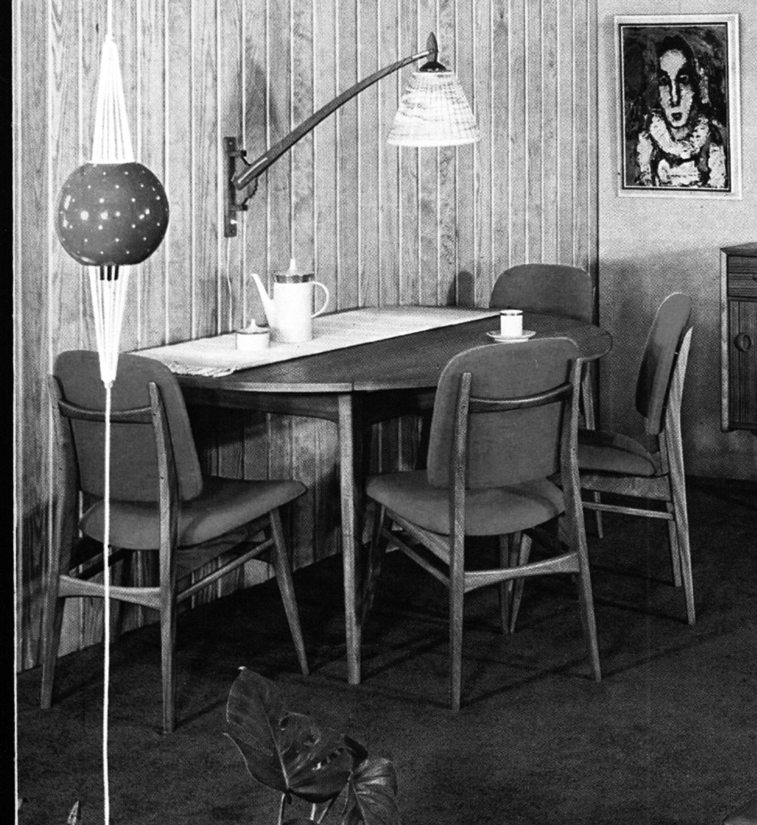 4 Louis van Teeffelen Eetkamerstoelen Milaan ‘50 image 5