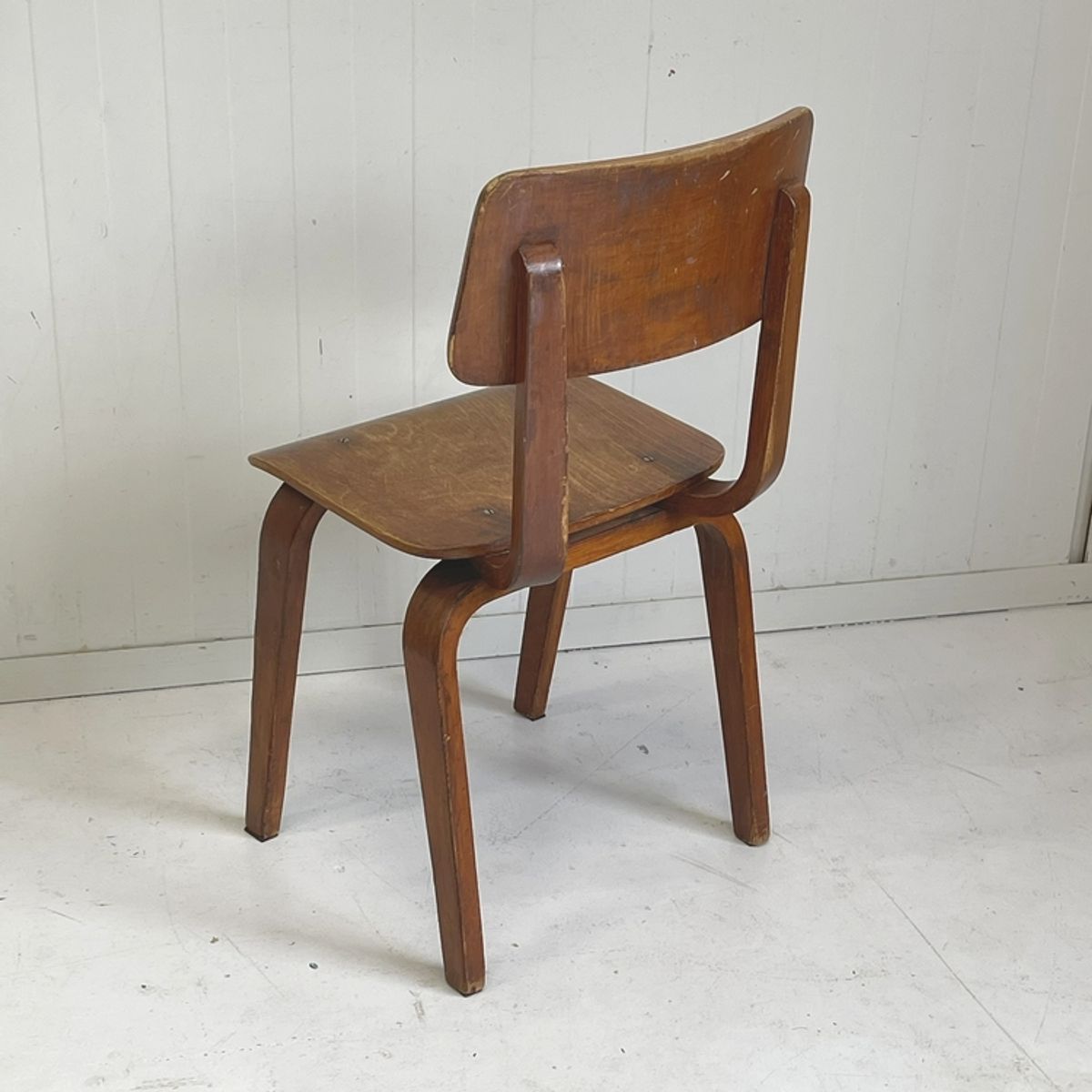 Oud Schoolstoeltje Industrieel Vintage Kids Stoel image 2