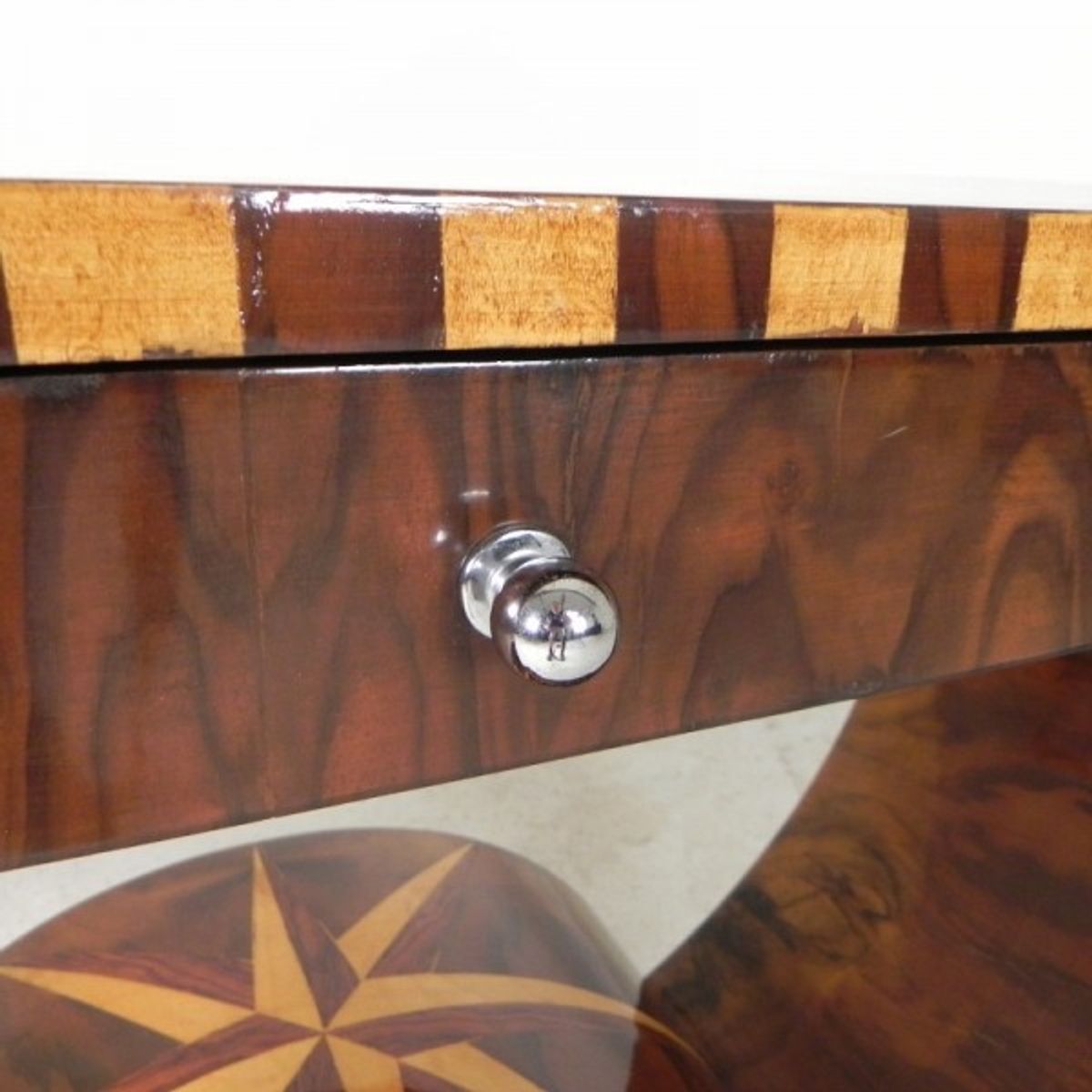 Art Deco Stijl Consoletafel Met Verschillende Soorten Ingelegd Hout image 14