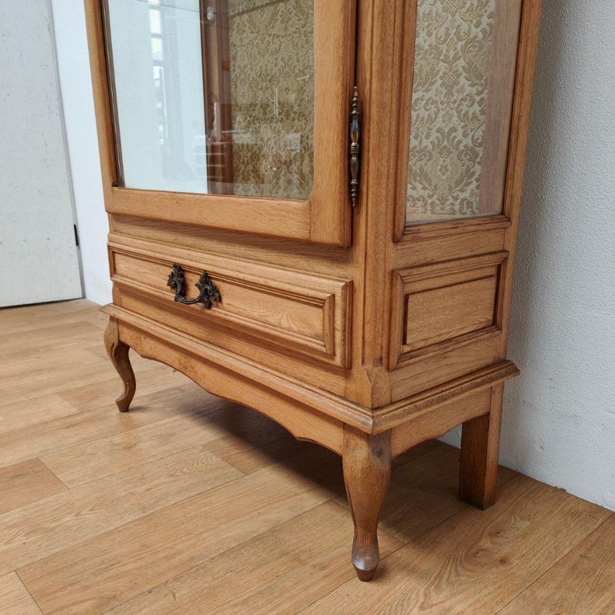 Antieke Vintage Houten Vitrinekast Wandkast Servieskast Kast image 11