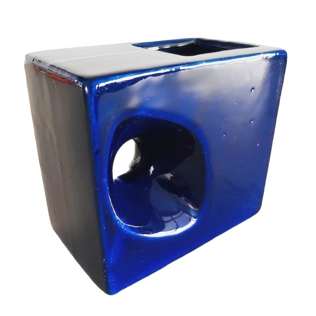 Mid-century Blauw Vaasje Sculptuur Afina Rijnsburg 1970’s image 2