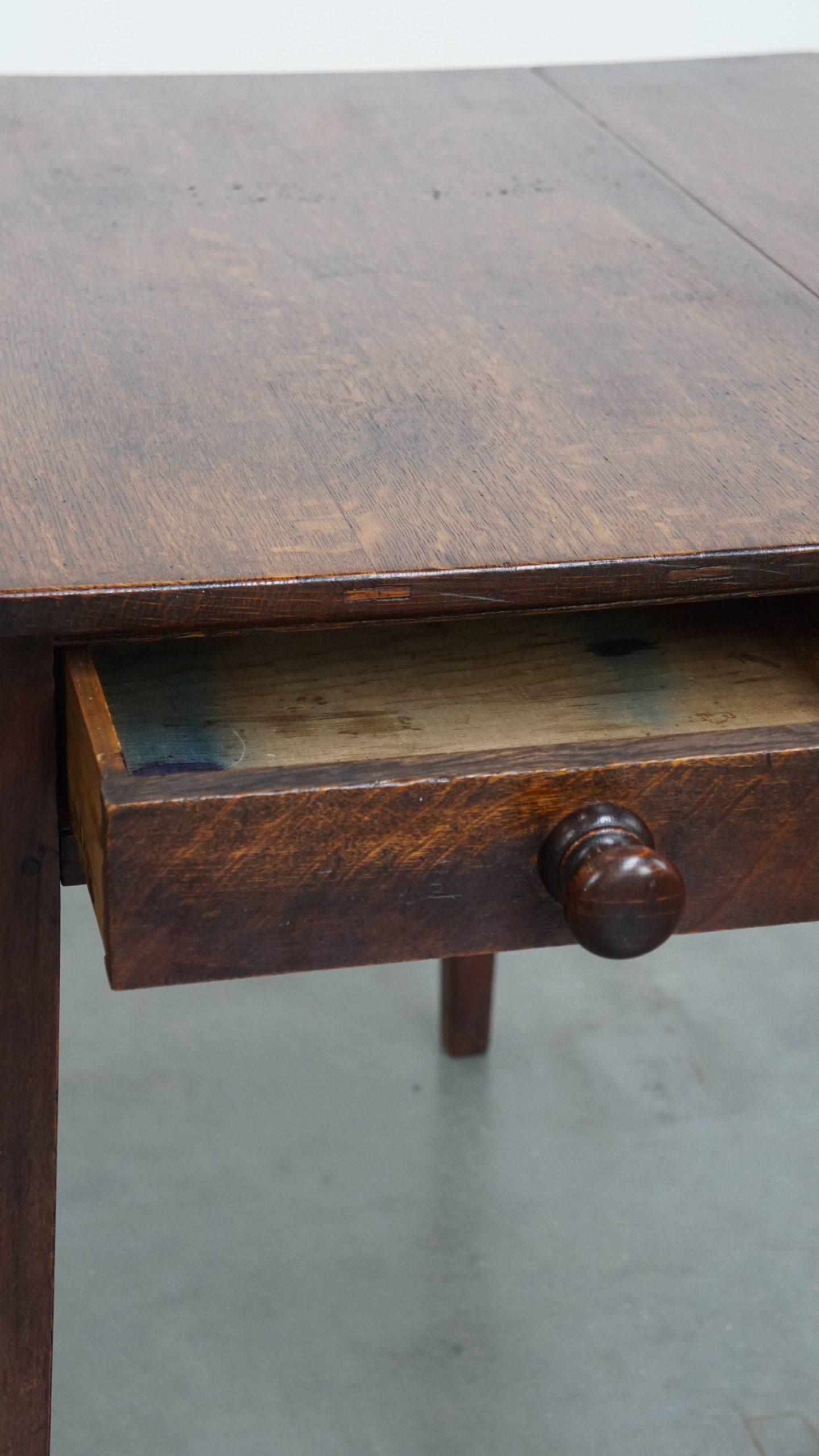 Leuke En Praktische Engelse Antieke Pembroke/ Side Table/ Eettafeltje Van Eikenhout image 11