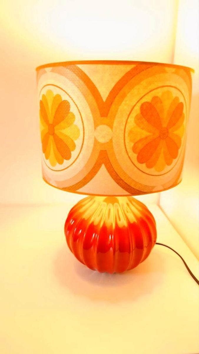 Retro Lamp Jaren 70 Stijl Schemerlamp Tafellamp image 7