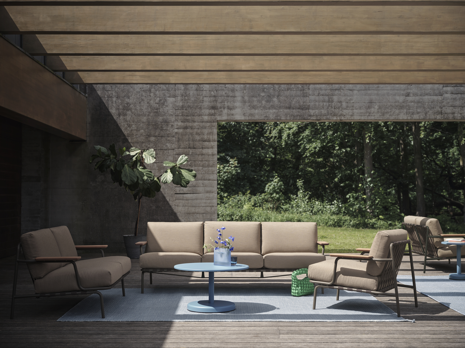Muuto / Linear Steel Coffee Table / 47cm Hoog/ Grey image 10