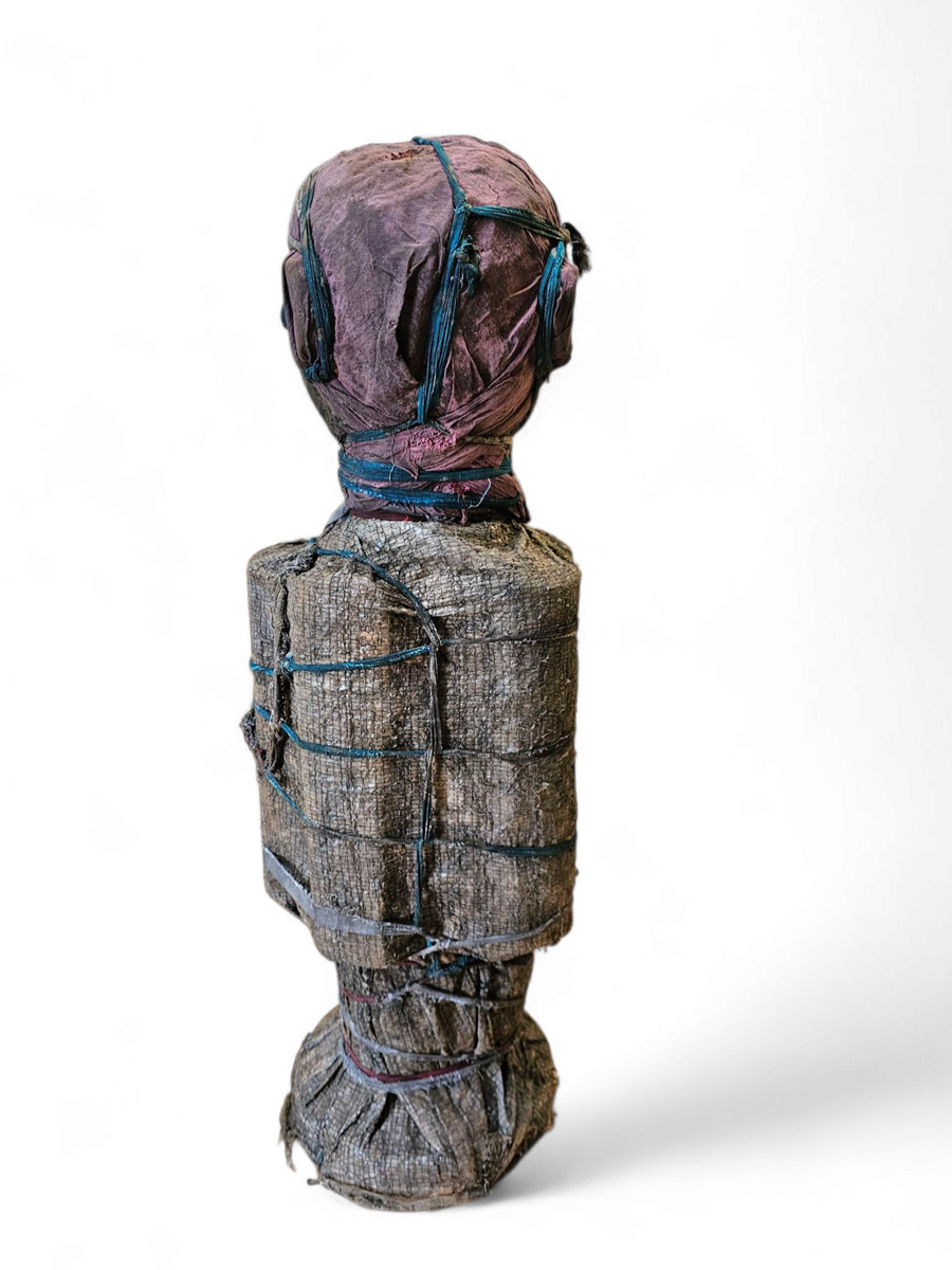 African Sculpture / Multi Material Figure / Height 65 Cm / 1970s image 8