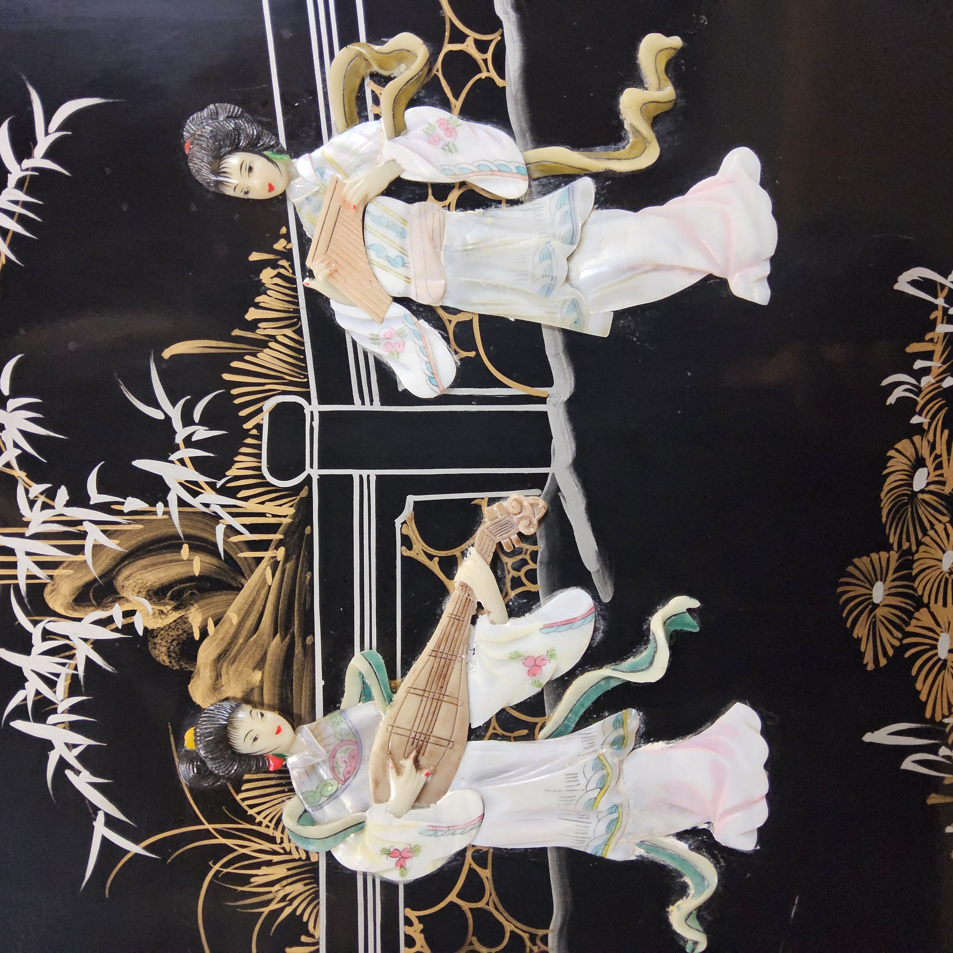 Vintage Chinese Vitrinekast / Aziatische Kast / Chinoiserie / Oosterse Kast / Display Cabinet / Bohemian Kast image 16
