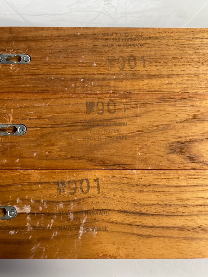 Vintage Teakhouten Wandkapstok Met Hangers, Aksel Kjersgaard Voor Odder Mobler, Denemarken 1960's image 4