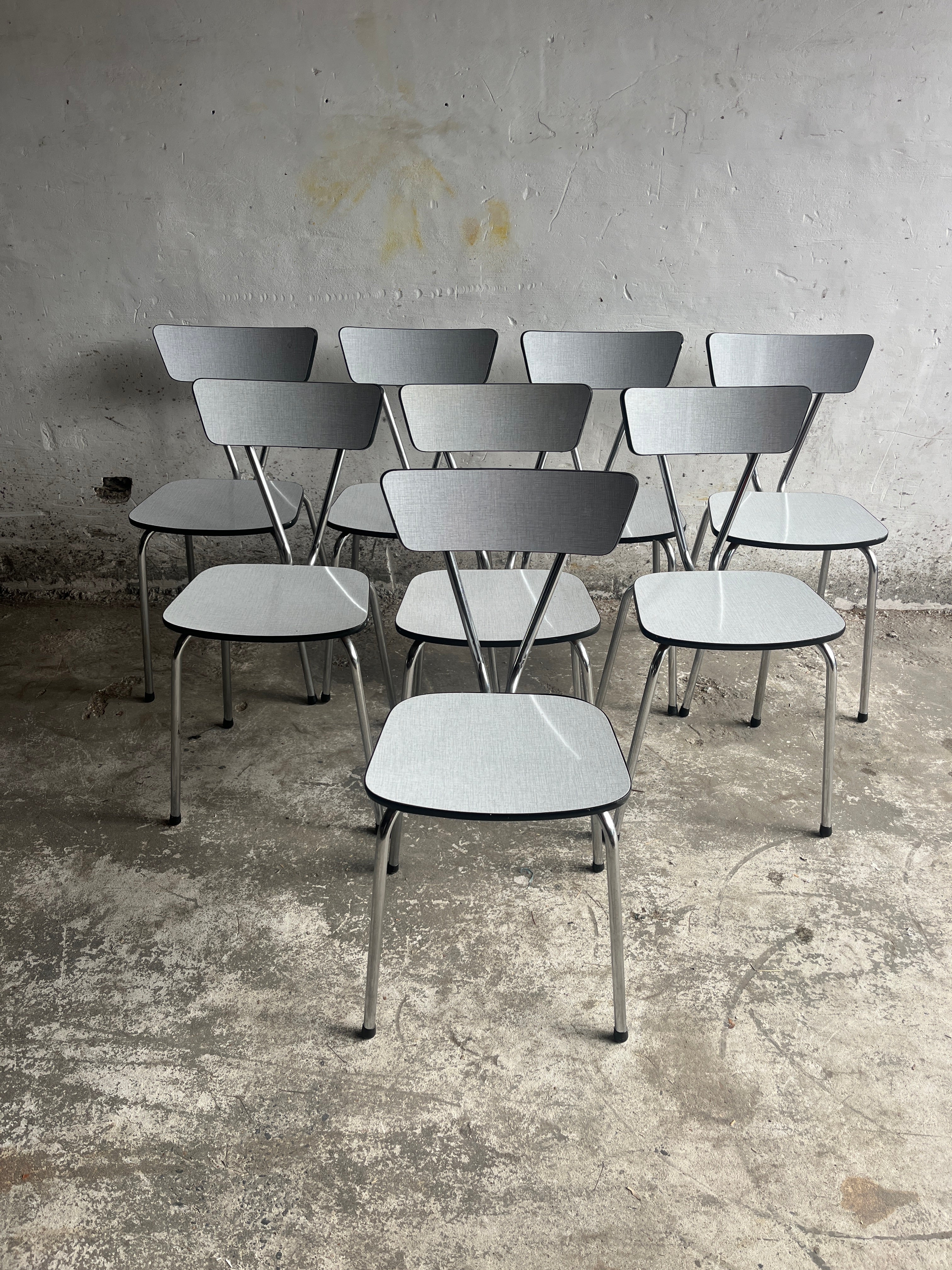 Set Of 8 Vintage Dining Chairs – 1960s Design image 2
