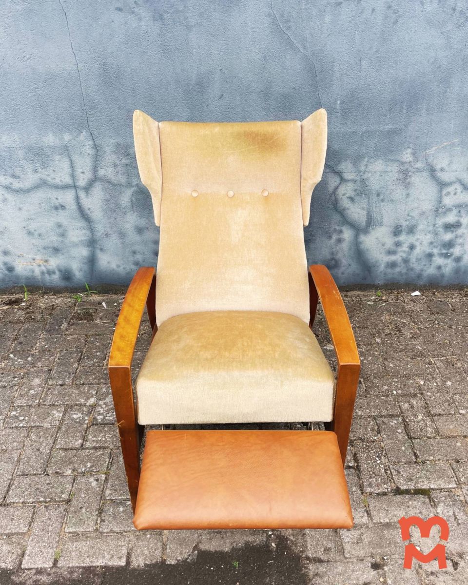 Vintage Jaren 50 Oorfauteuil image 7