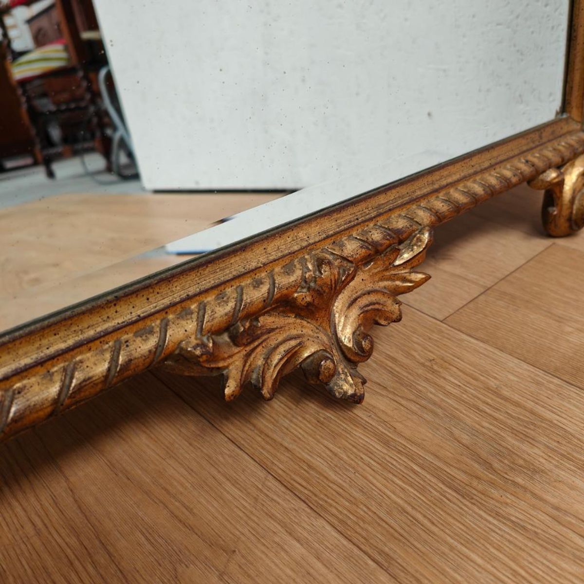 Vintage Gouden Barok Rococo Spiegel Schouwspiegel. Facet Geslepen image 19