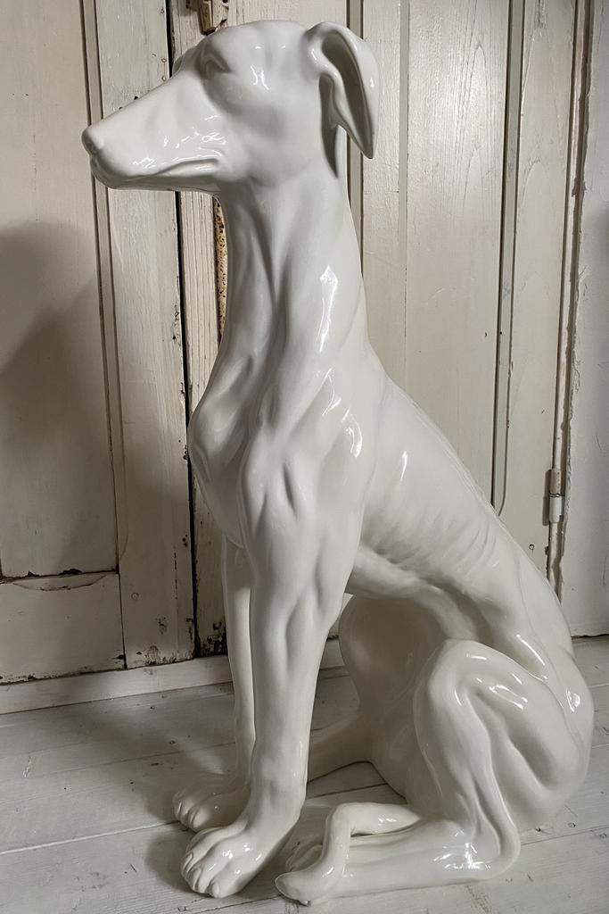 Italiaans Design Object: Greyhound, Keramiek, 74cm Hoog! image 7