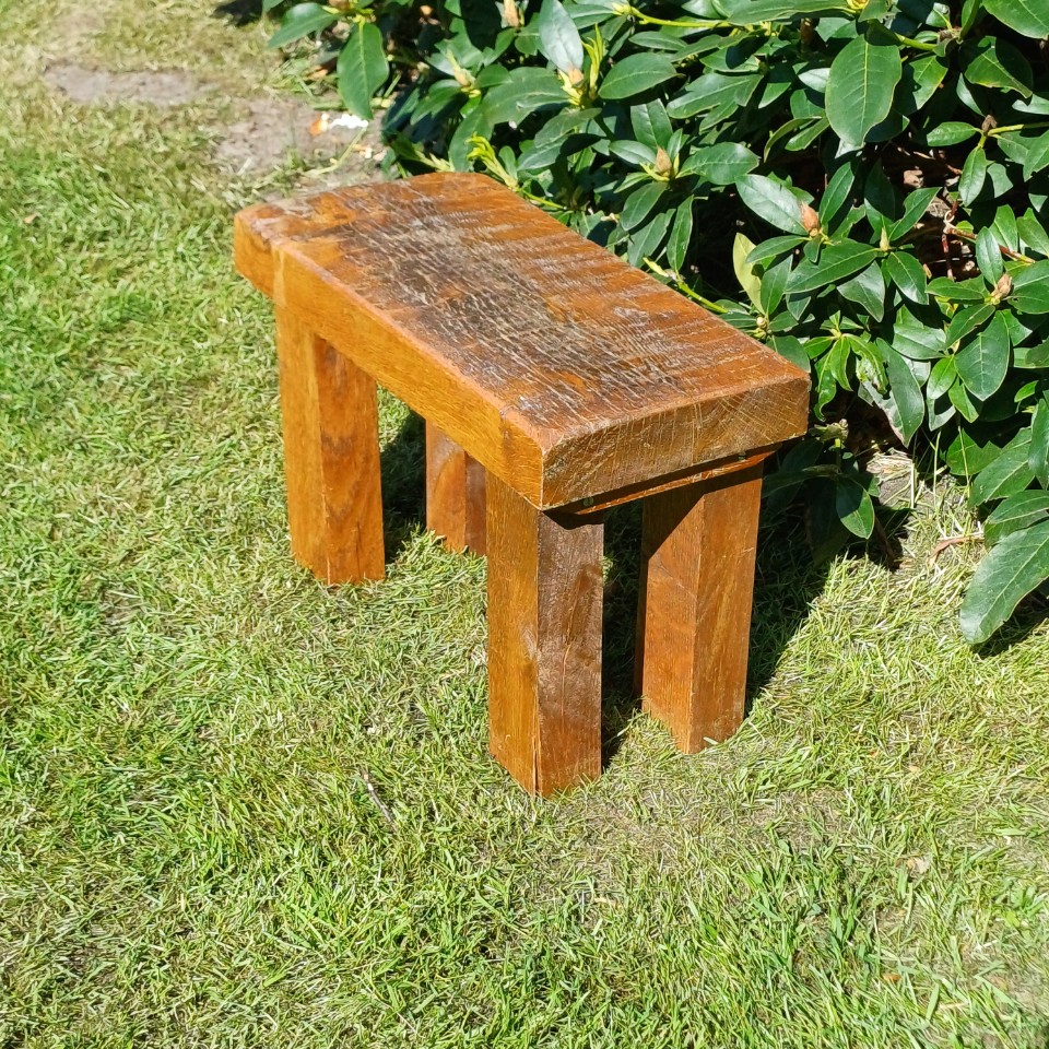 Stoere Houten Kruk image 7