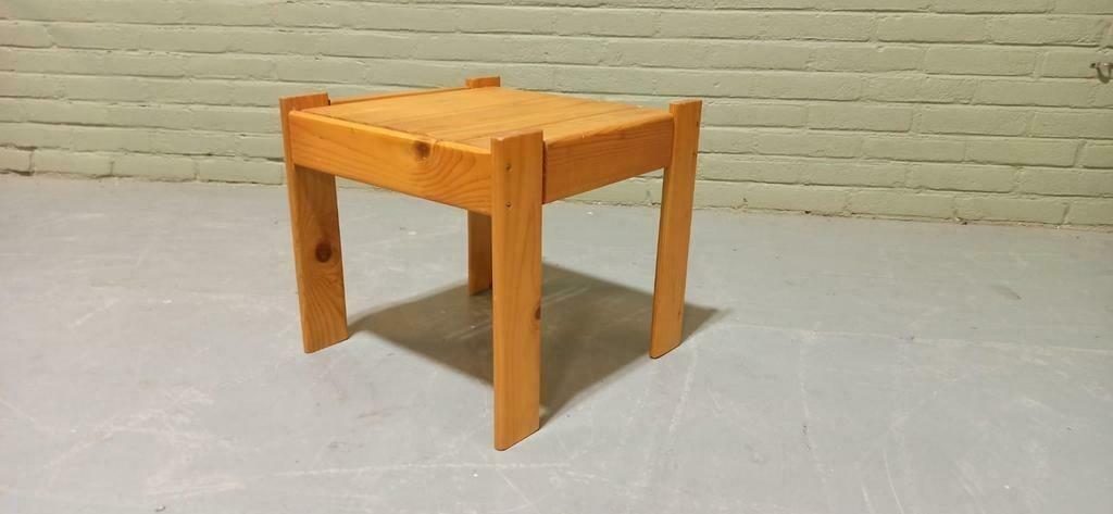 Vintage Mid Century Grenen Side Table Bijzettafel image 11