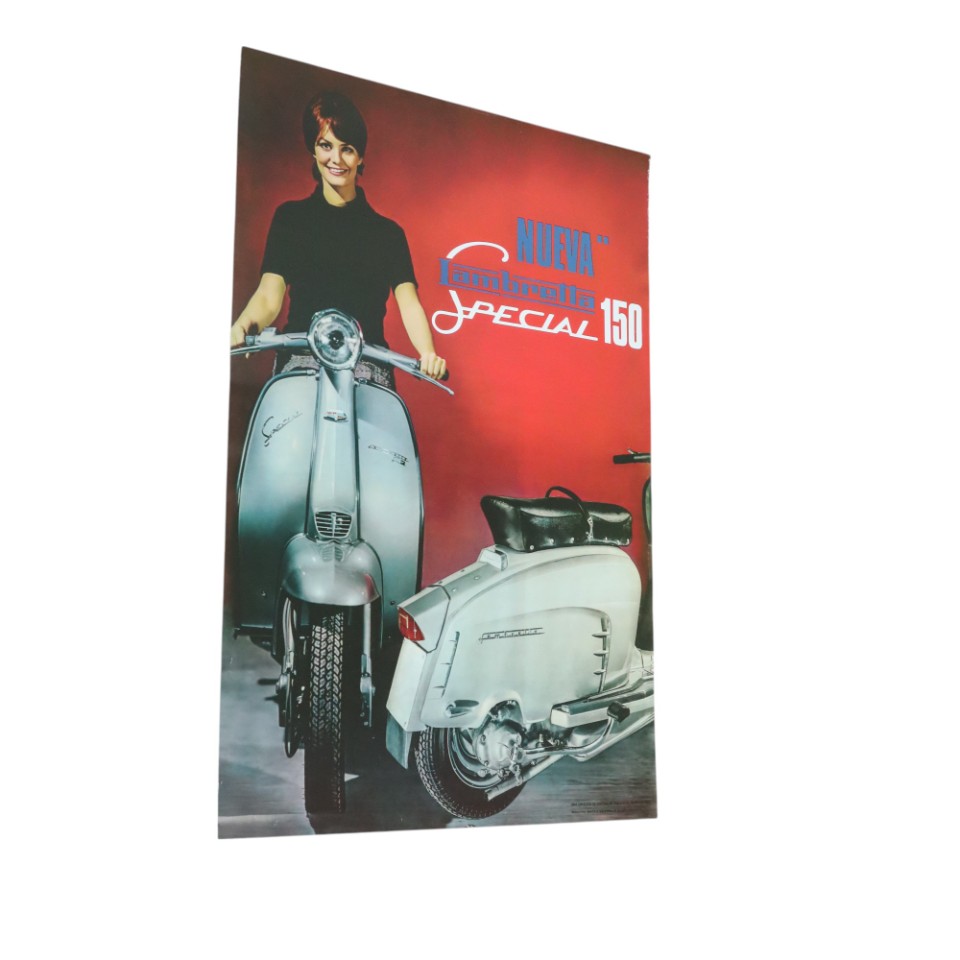 Vintage Reclame Poster Lambretta Special 150 Eind Jaren 60 Spanje image 10