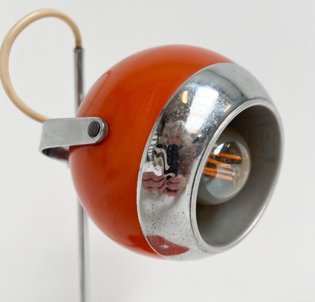 Oranje Space Age Tafellamp, 1960’S image 8