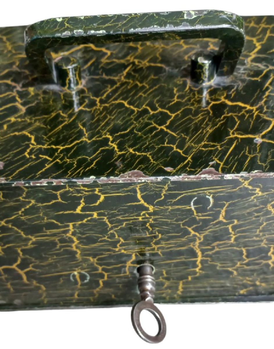 Vintage Metalen Geldkistje image 2