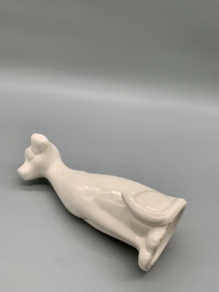 Vintage Longneck Hondje Wit image 4