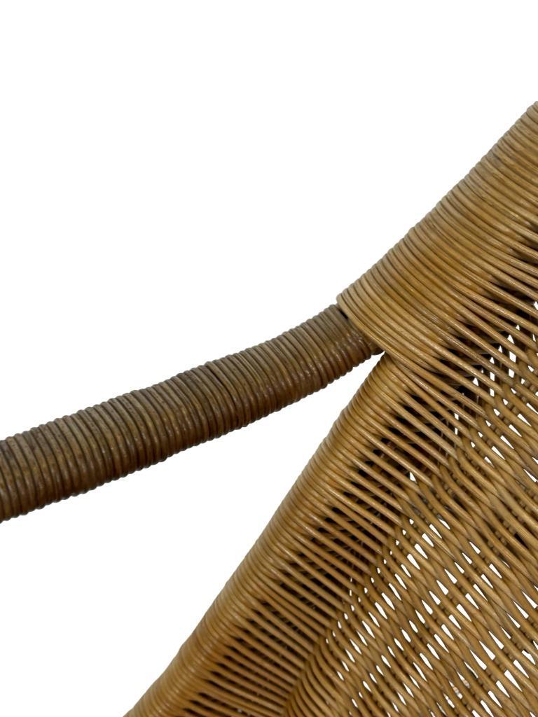 Vintage Rotan Fauteuil - Dirk Van Sliedregt Jaren 60 Design image 9