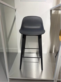 Muuto / Fiber Counter Stool / Wood / Black image 6