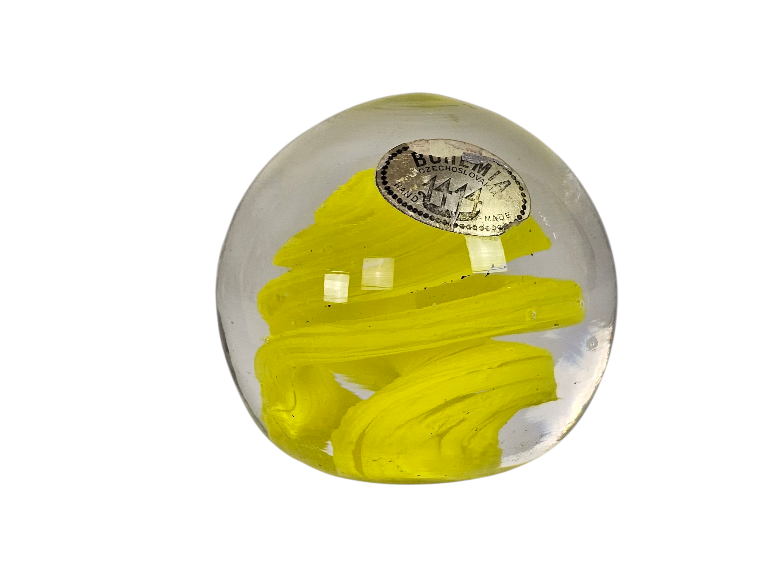 Bohemian - Paperweight - Kristal - Glas - 3e Kwart 20e Eeuw image 3