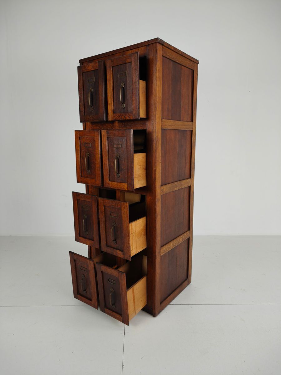 Antieke Eikenhouten Archiefkast – Ca. 1900–1920 image 12