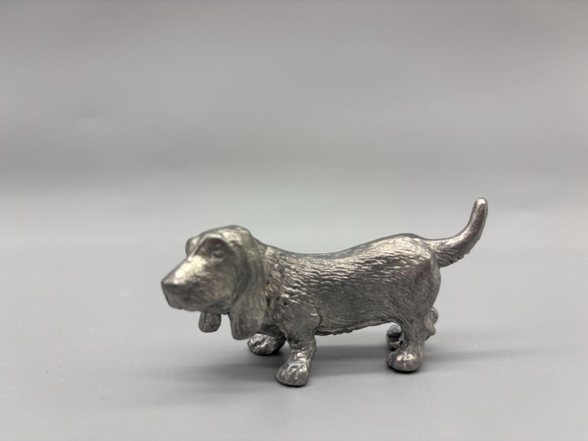 Basset Hound Miniatuur Verzilverd/zilver image 7