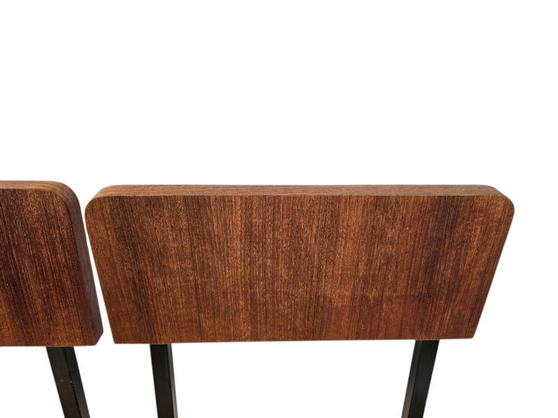 Vintage - Dutch Design - (2) Eetkamerstoelen - Martin Visser Stijl - 60's image 14