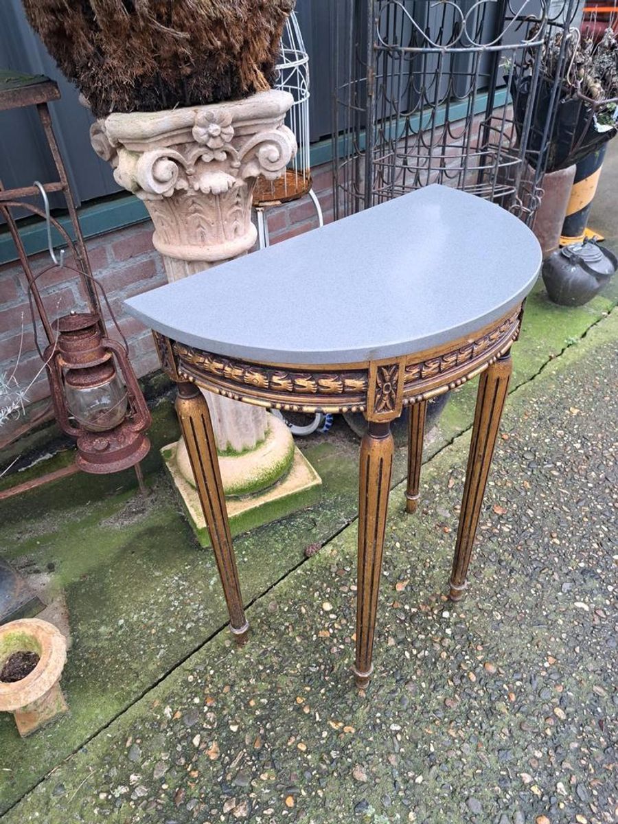 Antiek Italiaans Sidetable, Wandconsole, Bijzettafeltje image 4