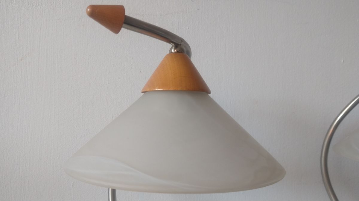 2 Vintage Jaren 90 Massive Augostinelli Tafellampen image 8