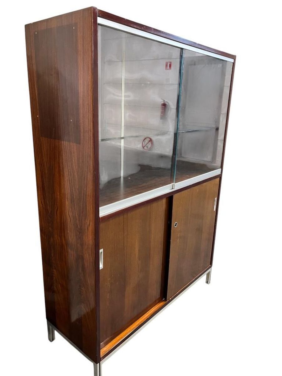 Vintage Vitrinekast / Barkast / Kast Met Etagere image 6